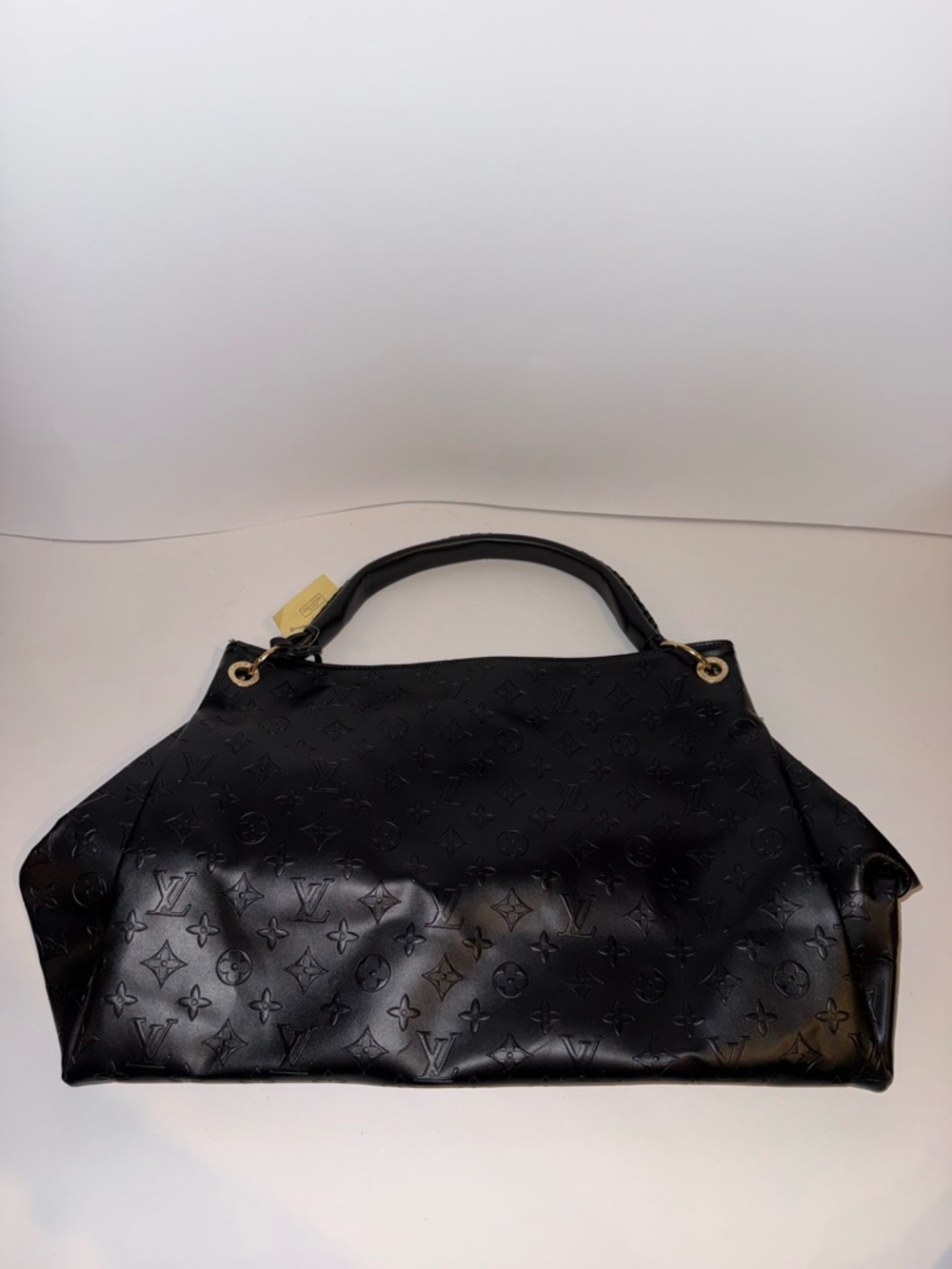Louis Vuitton Black Monogram-Embossed Shoulder Bag
